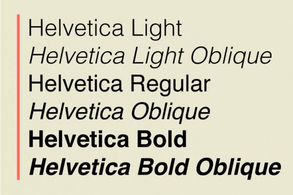 Helvetica là một typeface