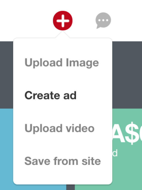 Nhấp vào Create Ad để tạo quảng cáo trên Pinterest