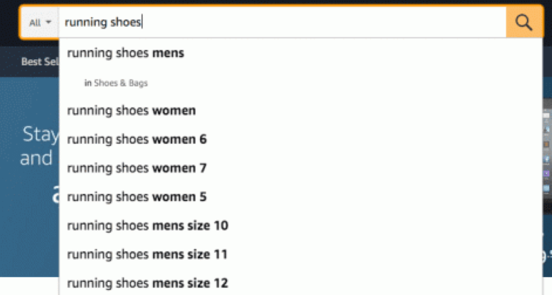 Công cụ Amazon giúp cung cấp cho bạn danh sách các đề xuất có liên quan đến từ khóa của bạn