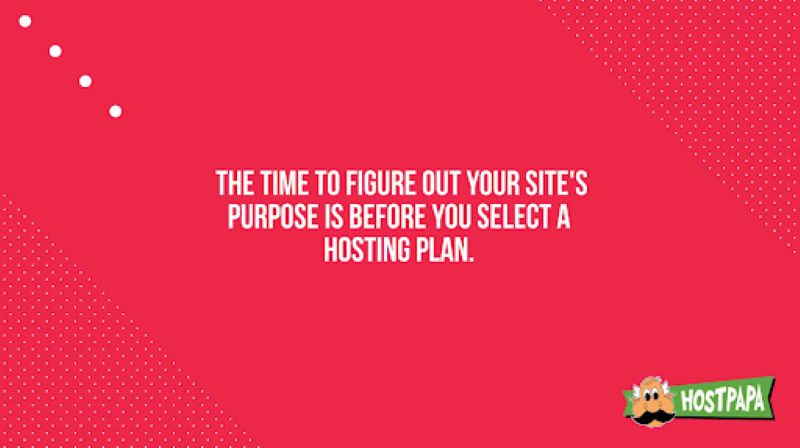  Trước khi chọn gói hosting, hãy tìm ra mục đích của website