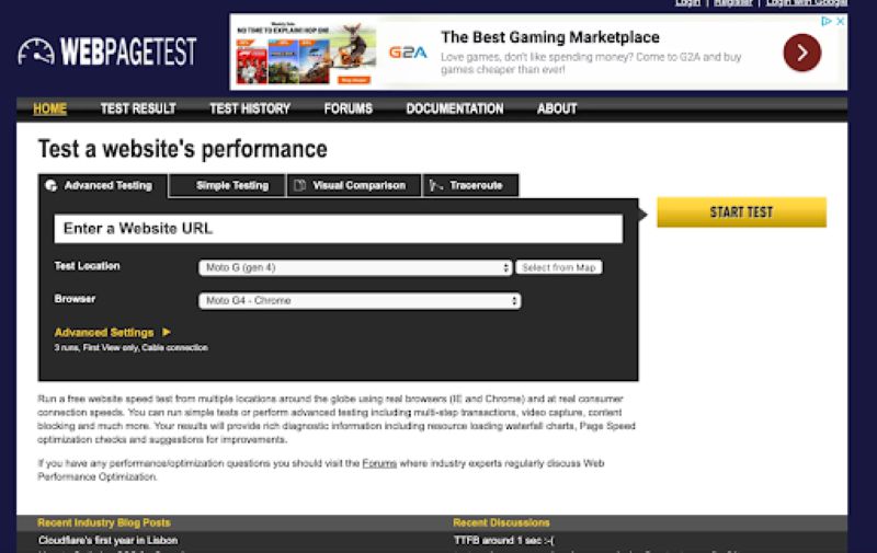 WebPageTest.org giúp bạn kiểm tra tốc độ website từ 40 vị trí khác nhau