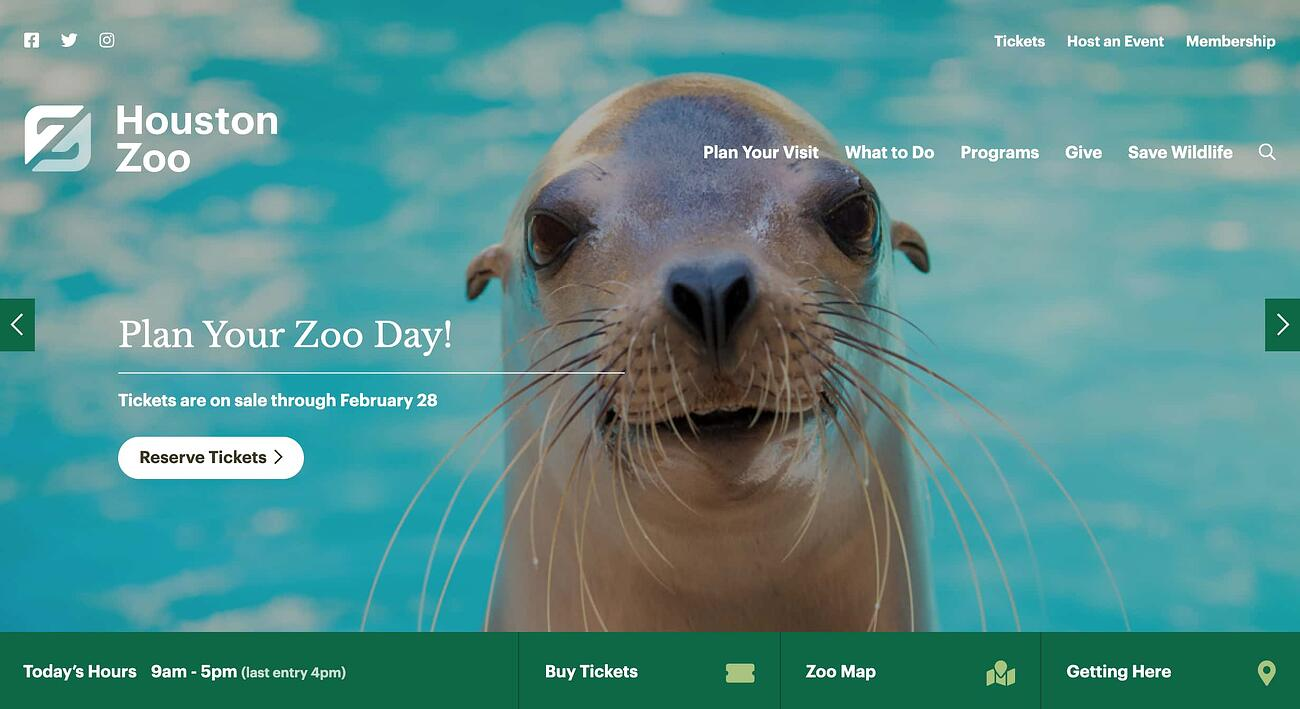 Hình 23: Trang web sở thú được thiết kế bắt mắt và tiện lợi với các plugin