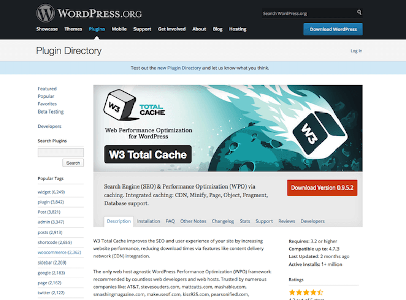W3 Total Cache là công cụ được nhiều cá nhân, công ty thiết kế trang web sử dụng